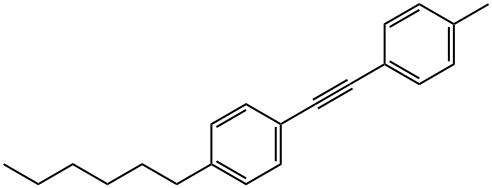 1-Hexyl-4-[(4-methylphenyl)ethynyl]benzene  Struktur