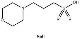 3-(N-Morpholino)propanesulfonic acid hemisodium salt Struktur