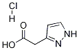 1H-Pyrazole-3-acetic acid, hydrochloride Struktur