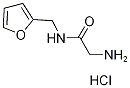 2-Amino-N-(2-furylmethyl)acetamide hydrochloride Struktur