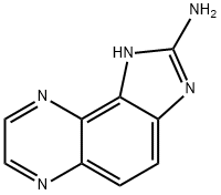 1H-Imidazo[4,5-f]quinoxalin-2-amine(9CI) Struktur