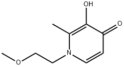 3-hydroxy-1-(2-methoxyethyl)-2-methyl-4-pyridinone Struktur