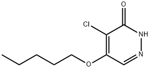 4-chloro-5-(pentyloxy)pyridazin-3(2H)-one Struktur