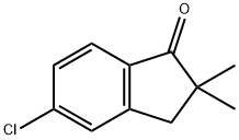 5-CHLORO-2,3-DIHYDRO-2,2-DIMETHYL-1H-INDEN-1-ONE Struktur