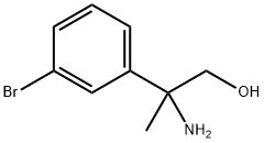 2-Amino-2-(3-bromophenyl)propan-1-ol Struktur