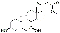 (3α,5β,7β)-3,7-Dihydroxy-24-norcholan-23-oic Acid Methyl Ester Struktur