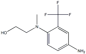 2-[4-Amino(methyl)-2-(trifluoromethyl)anilino]-1-ethanol Struktur