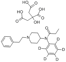 FENTANYL-D5 CITRATE 100 UG/ML IN*METHANO L Struktur