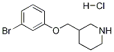 3-[(3-BROMOPHENOXY)METHYL]PIPERIDINEHYDROCHLORIDE Struktur