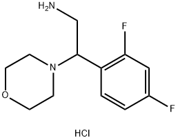 2-(2,4-Difluoro-phenyl)-2-morpholin-4-yl-ethylamine hydrochloride Struktur