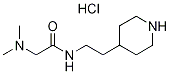 2-Dimethylamino-N-(2-piperidin-4-yl-ethyl)-acetamide hydrochloride Struktur