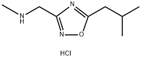 N-[(5-isobutyl-1,2,4-oxadiazol-3-yl)methyl]-N-methylamine hydrochloride Struktur