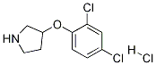 3-(2,4-DICHLOROPHENOXY)PYRROLIDINE HYDROCHLORIDE Struktur