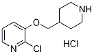 2-Chloro-3-(4-piperidinylmethoxy)pyridinehydrochloride Struktur