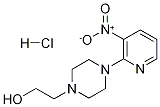 [1-(3-Nitropyridin-2-yl)piperazin-4-yl]ethanolhydrochloride Struktur