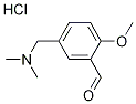 5-Dimethylaminomethyl-2-methoxy-benzaldehydehydrochloride Struktur