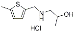 1-[(5-Methyl-thiophen-2-ylmethyl)-amino]-propan-2-ol hydrochloride Struktur