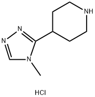 4-(4-Methyl-4H-[1,2,4]triazol-3-yl)-piperidinedihydrochloride Struktur