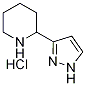 2-(1H-Pyrazol-3-yl)-piperidine hydrochloride Struktur