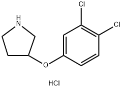 3-(3,4-DICHLOROPHENOXY)PYRROLIDINE HYDROCHLORIDE Struktur