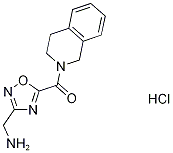 [5-(3,4-dihydroisoquinolin-2(1H)-ylcarbonyl)-1,2,4-oxadiazol-3-yl]methylamine hydrochloride Struktur