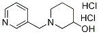 1-Pyridin-3-ylMethyl-piperidin-3-ol dihydrochloride, 98+% C11H18Cl2N2O, MW: 265.18 Struktur