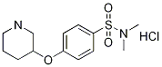 N,N-diMethyl-4-(piperidin-3-yloxy)benzenesulfonaMide hydrochloride, 98+% C13H21ClN2O3S, MW: 320.84 Struktur