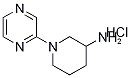 1-Pyrazin-2-yl-piperidin-3-ylaMine hydrochloride, 98+% C9H15ClN4, MW: 214.69 Struktur