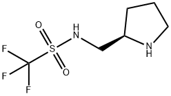 1,1,1-Trifluoro-N-[(2R)-2-pyrrolidinylmethyl]-methanesulfonamide Struktur