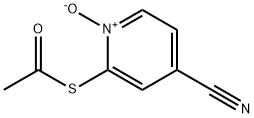 Ethanethioic Acid S-(4-Cyano-1-oxido-2-pyridinyl) Ester Struktur