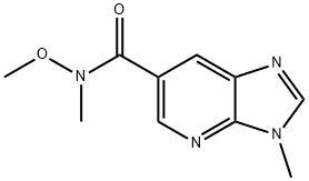 N-Methoxy-N,3-dimethyl-3H-imidazo[4,5-b]pyridine-6-carboxamide Struktur