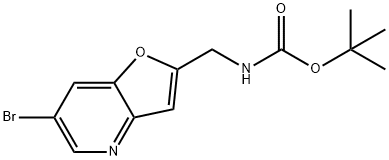 tert-Butyl (6-bromofuro[3,2-b]pyridin-2-yl)-methylcarbamate Struktur