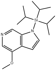 4-Methoxy-1-(triisopropylsilyl)-1H-pyrrolo[2,3-c]pyridine Struktur