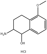 2-AMINO-5-METHOXY-1,2,3,4-TETRAHYDRO-NAPHTHALEN-1-OL HYDROCHLORIDE Struktur