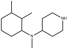 N-(2,3-dimethylcyclohexyl)-N-methylpiperidin-4-amine(SALTDATA: FREE) Struktur