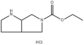 5-Ethoxycarbonyl-1H-hexahydropyrrolo[3,4-b]pyrrole Hydrochloride Struktur