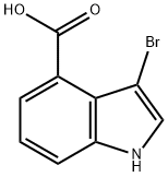 3-Bromoindole-4-carboxylic acid Struktur