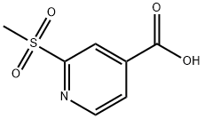 2-(Methylsulfonyl)-4-pyridinecarboxylic Acid Struktur