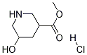 Methyl 5-Hydroxypiperidine-3-carboxylate Hydrochloride Structure