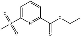 Ethyl 6-(Methylsulfonyl)-2-pyridinecarboxylate Struktur