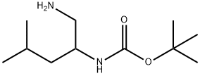 2-(Boc-amino)-4-methylpentylamine Struktur