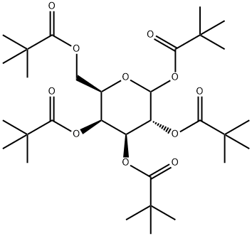 D-galactose pentapivalate Struktur