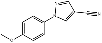 1-(4-Methoxyphenyl)-1H-pyrazole-4-carbonitrile Struktur