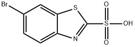 6-Bromobenzothiazole-2-sulfonic acid Struktur