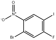 1-Bromo-5-fluoro-4-iodo-2-nitrobenzene Struktur