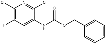 Benzyl 2,6-dichloro-5-fluoropyridin-3-ylcarbamate Struktur