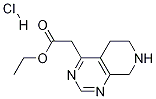 Ethyl 2-(5,6,7,8-tetrahydropyrido[3,4-d]pyriMidin-4-yl)-acetate HCl Struktur