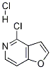 4-Chlorofuro[3,2-c]pyridine HCl Struktur