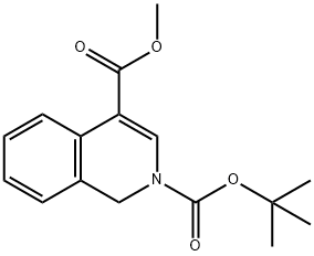 1H-Isoquinolin-2,4-dicarboxylic acid 2-tert-butyl ester 4-Methyl ester Struktur