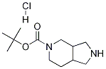 tert-butyl hexahydro-1H-pyrrolo[3,4-c]pyridine-5(6H)-carboxylate hydrochloride Struktur